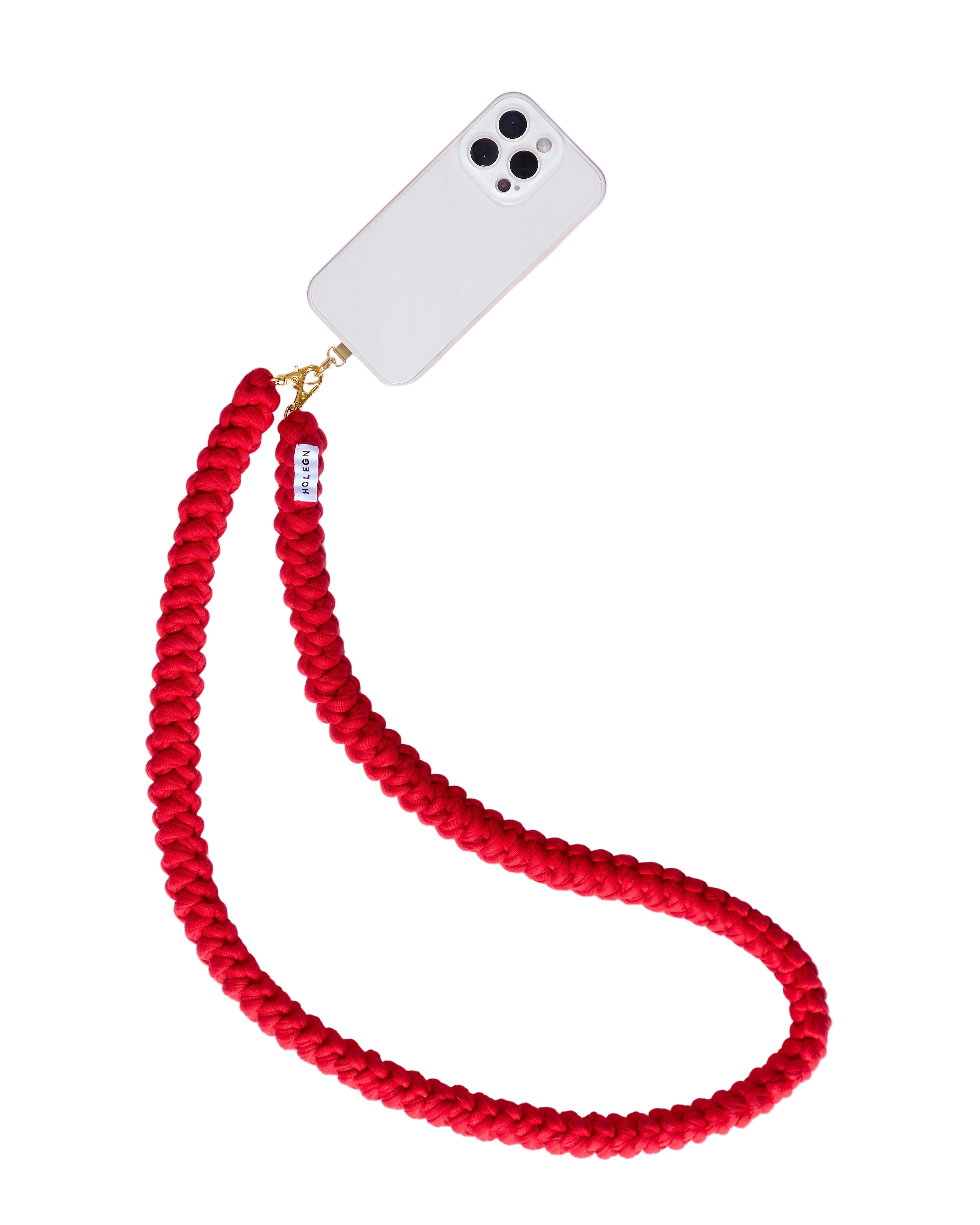 RED CROCHET PHONE STRAP
