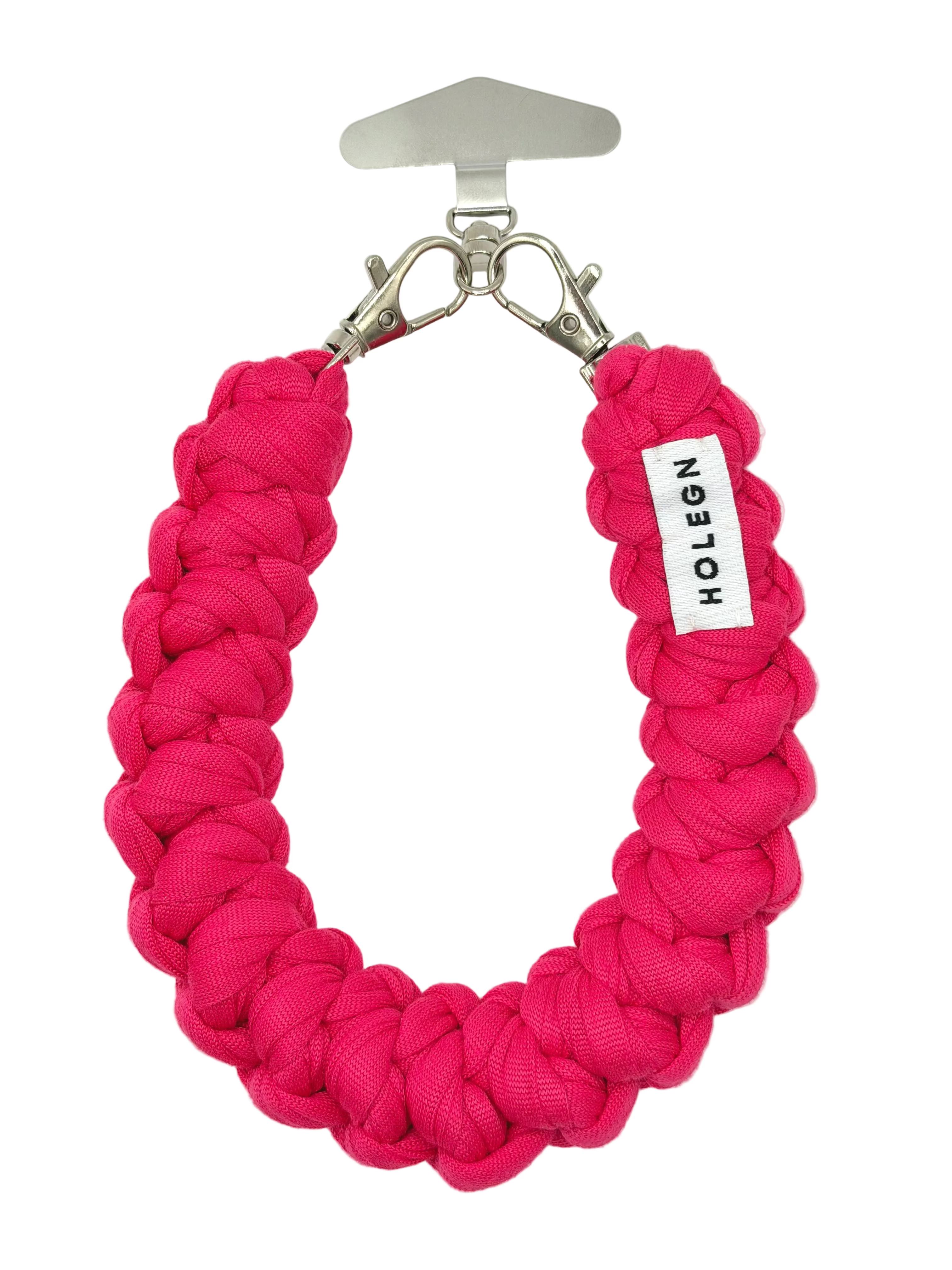 FUCHSIA CROCHET PHONE STRAP