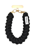 BLACK CROCHET PHONE STRAP