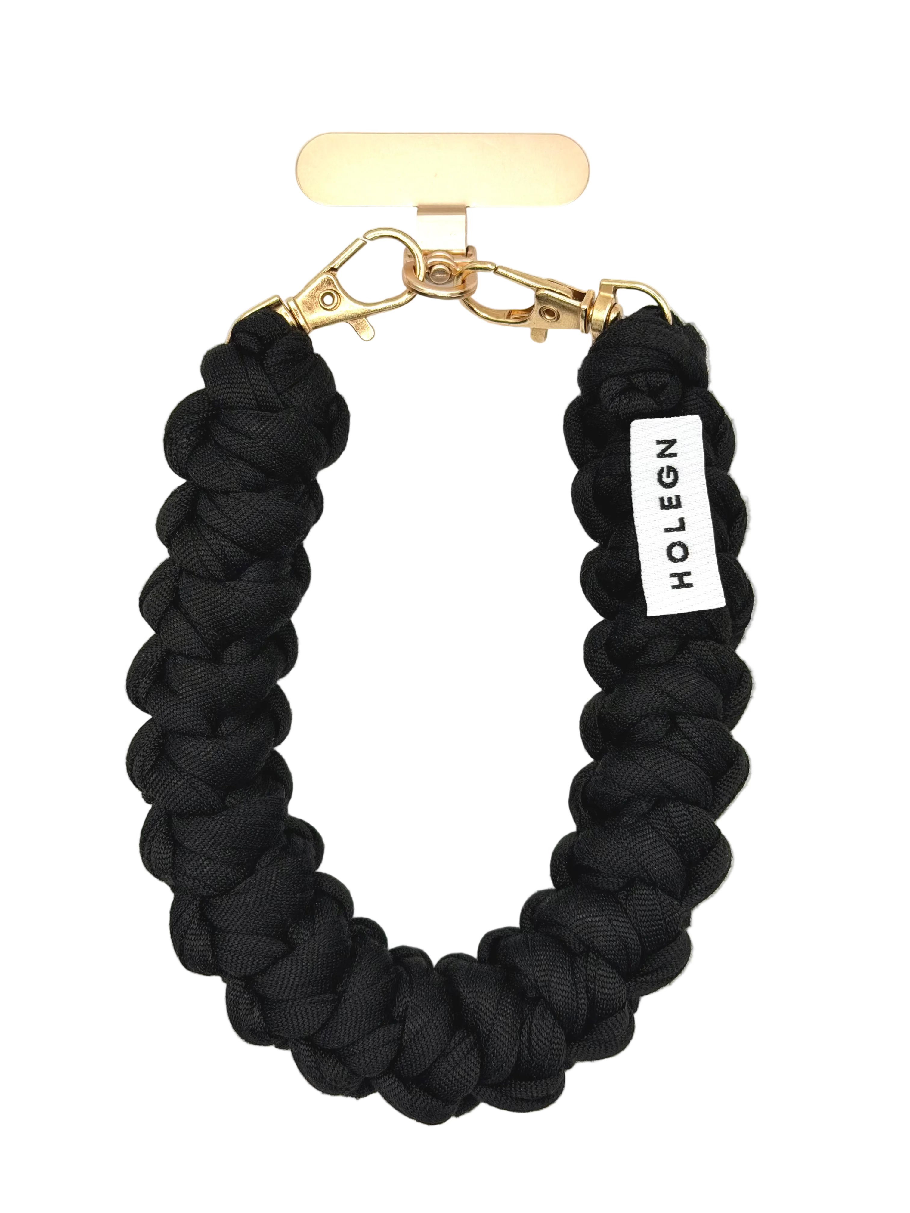 BLACK CROCHET PHONE STRAP