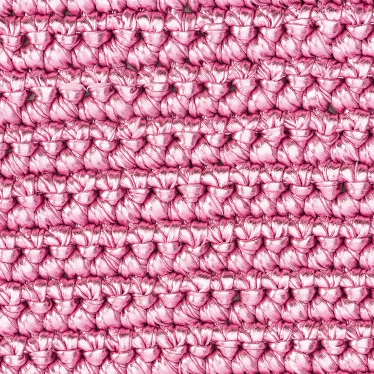 CHROME PINK CROCHET PHONE STRAP