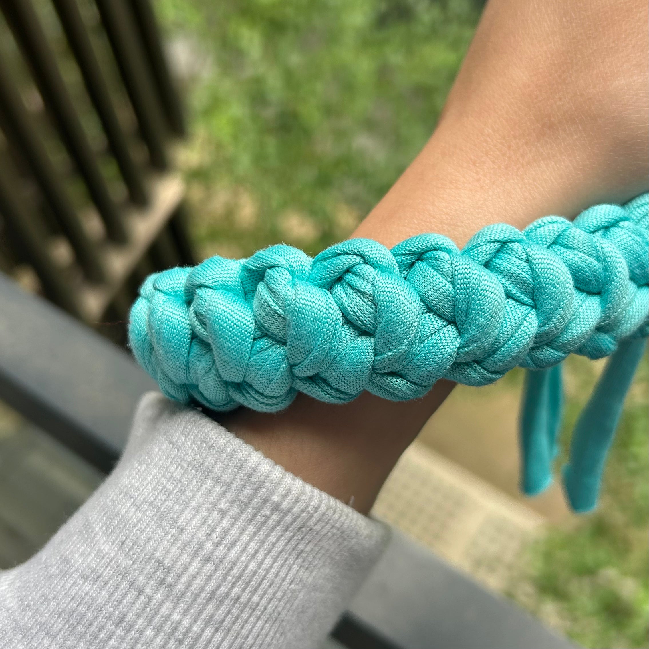 TURQUOISE BLUE CROCHET PHONE STRAP