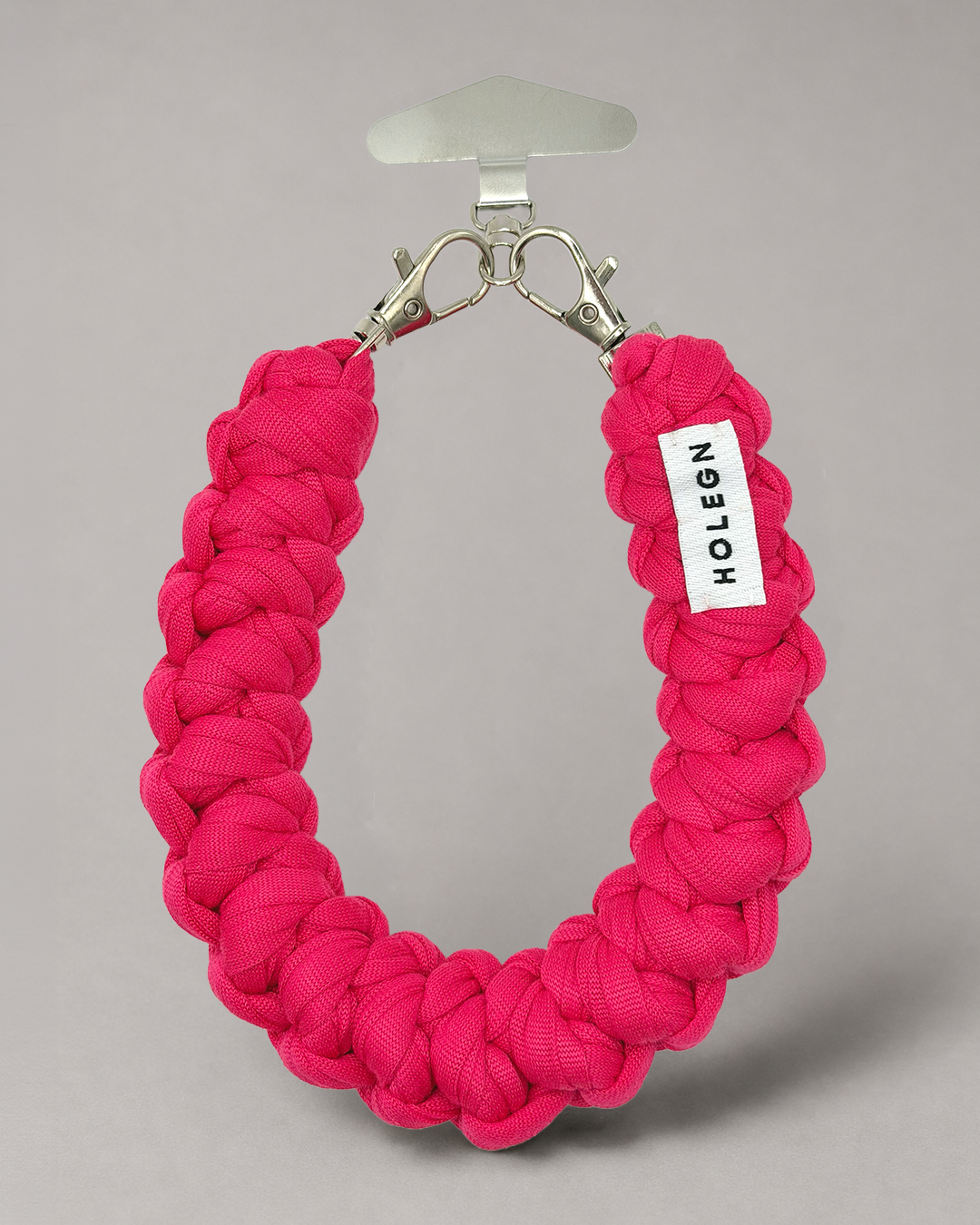 FUCHSIA CROCHET PHONE STRAP