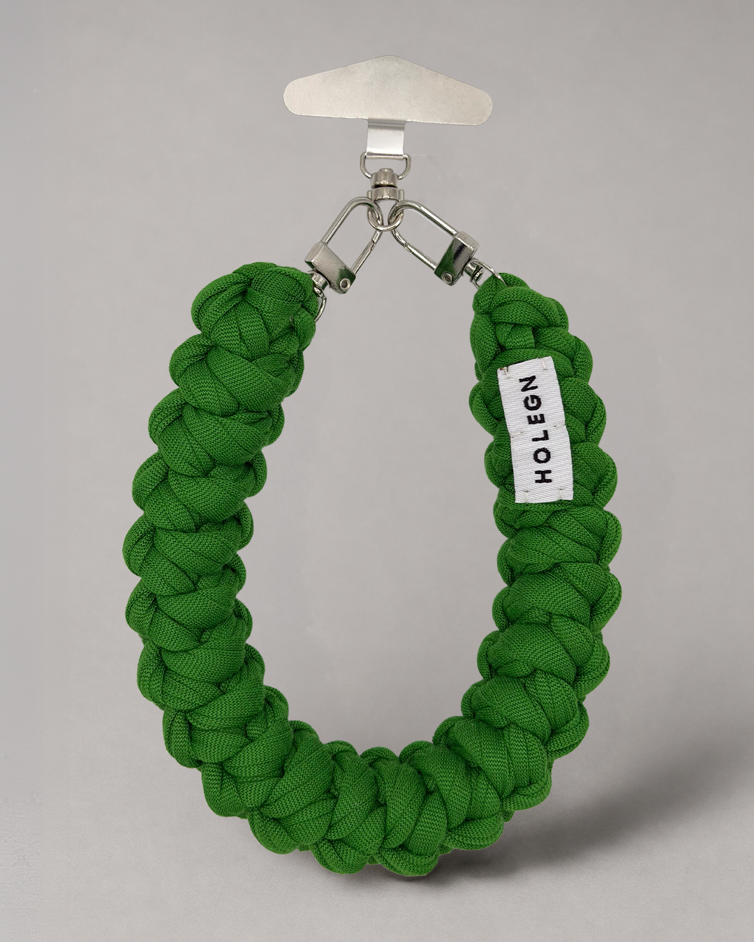 GREEN CROCHET PHONE STRAP