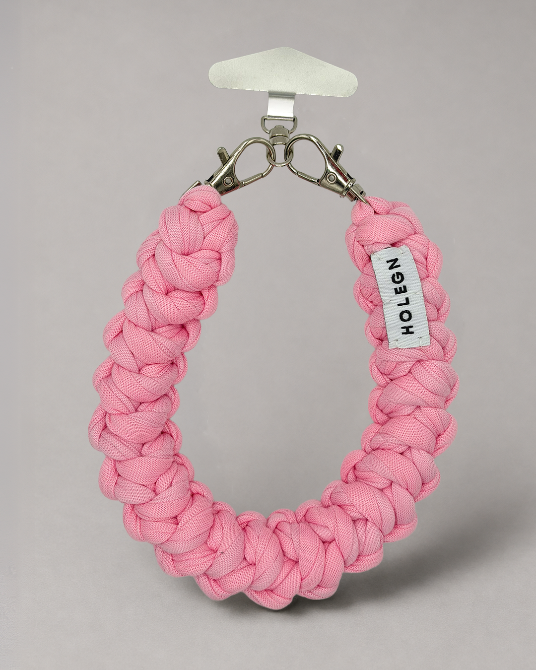PINK CROCHET PHONE STRAP