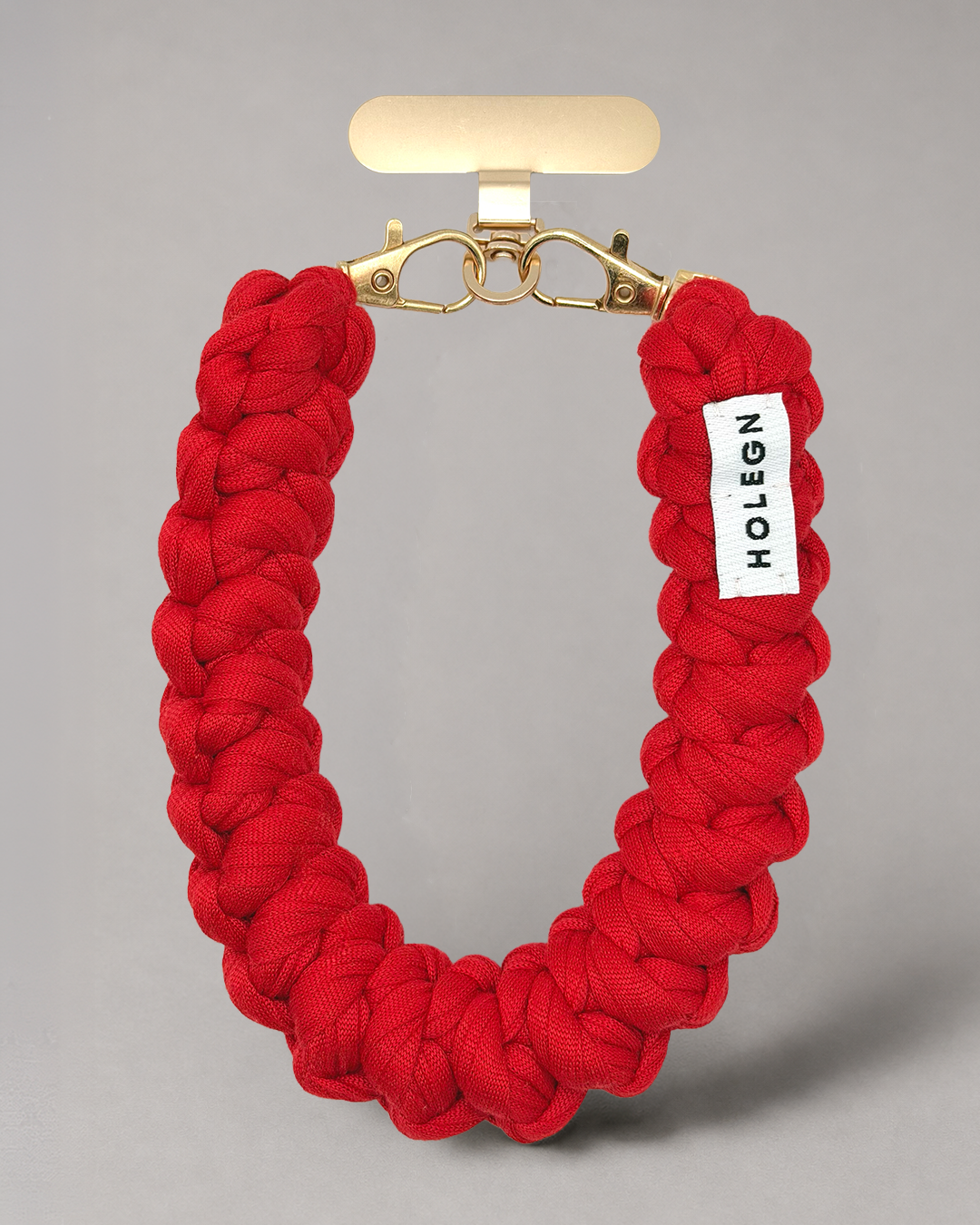 RED CROCHET PHONE STRAP
